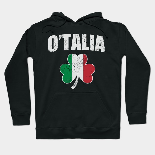 O'Talia Irish Italian Italia Italy Flag Shamrock St Patrick's Day Hoodie by E